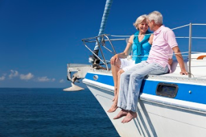 An old couple on Boat